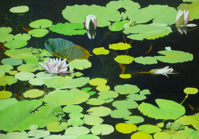 Water Lilies 8 (Four Frogs) Water Lilies 8 (Four Frogs)