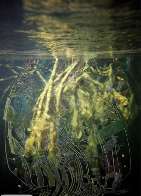 Amalgamated Fragmentation - Plastisphere–Water 2