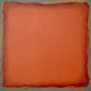 Farbfeld Orange auf Grau