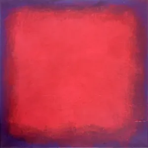 Farbfeld Rot auf Violett