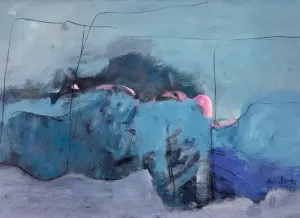 Blaue Landschaft